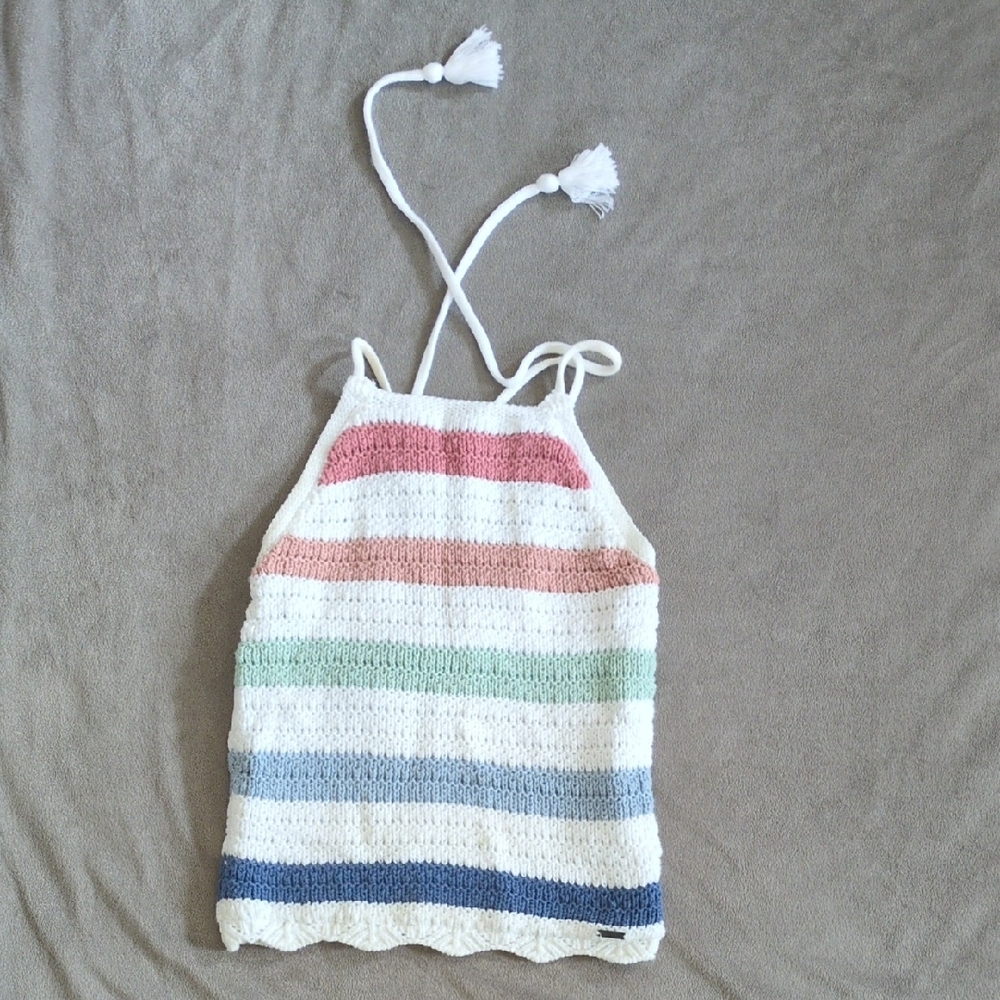 Hollister Pink and Green Camisole